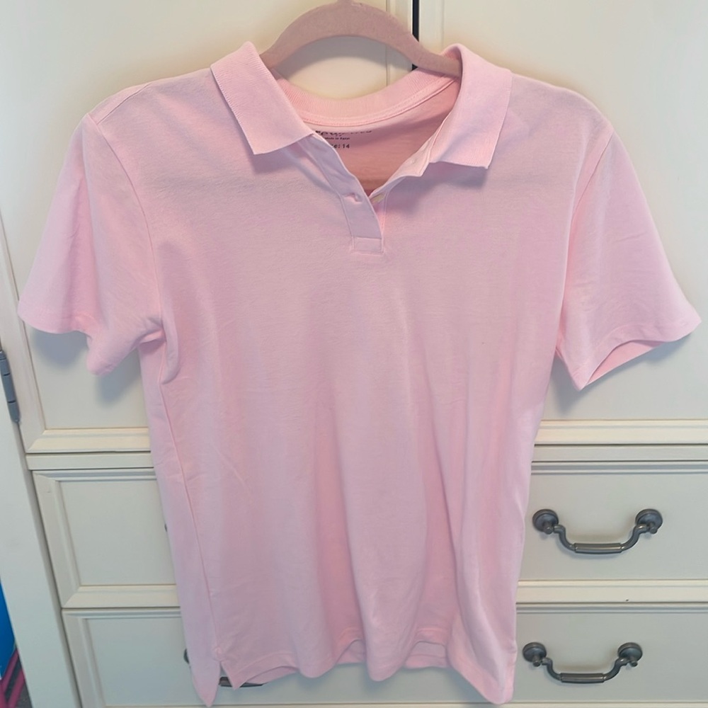 Pink J. Crew Polo
